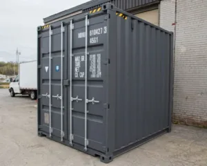10ft one-trip high cube container RAL5013 cobalt blue 9ft 6in CSC plate