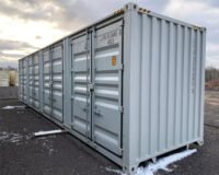 40ft-High Cube New 40ft One-Trip High Cube Shipping Container with 4 Side Doors