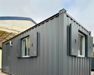 Canteen-Cabin 21ft x 8ft Office / Canteen Cabin – Refurbished Anti-Vandal Portable Building