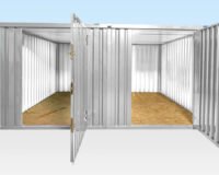3M X 4.2M Side Linked Flat Pack Container Bundle (Galvanized)