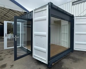 Container-Conversion 20ft x 8ft Custom Shipping Container Conversion – Portable Building