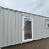 Custom- Office- Cabin1 21ft x 8ft Custom Office Cabin – Refurbished Portable Building with A/C & Glazed Door