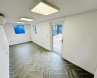 Custom- Office- Cabin2 21ft x 8ft Custom Office Cabin – Refurbished Portable Building with A/C & Glazed Door