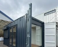20ft x 8ft Custom Shipping Container Conversion – Portable Building