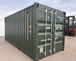 Dark-Green 20Ft Shipping Container (One Trip) – Dark Green