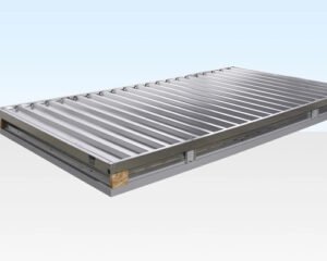 4M X 2.1M Flat Pack Container Store – Galvanized