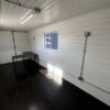 20ft x 20ft Slate Gray Shiplap 120V Shipping Container Office Minisplit