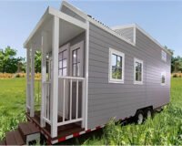 Insulated Aluminum Tiny Prefab House On Wheels