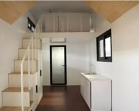 Insulated Aluminum Tiny Prefab House On Wheels