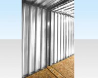 6M X 2.1M End Linked Flat Packed Container Bundle (Galvanized)