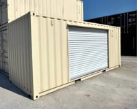 One-Trip 20ft One-Trip Shipping Container with 10ft Roll-Up Door