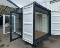 Portable-Building 20ft x 8ft Custom Shipping Container Conversion – Portable Building