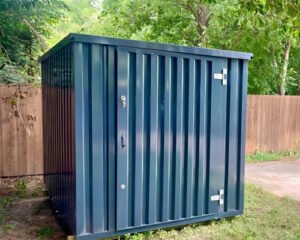 4m x 2.1m Powder Coated Flat Packed Store