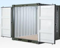 Shipping-Container GREEN1 8Ft One Trip Shipping Container (Green)