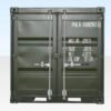 Shipping-Container GREEN2 8Ft One Trip Shipping Container (Green)