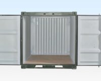 Shipping-Container GREEN3 8Ft One Trip Shipping Container (Green)