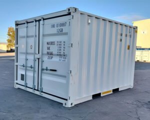 10Ft X 8Ft Shipping Container (One Trip) – White