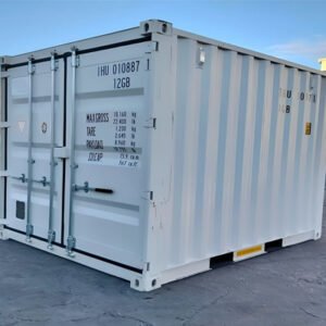10Ft X 8Ft Shipping Container (One Trip) – White