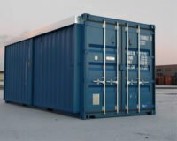Storage-Sliding-Door 20ft x 8ft One-Trip High Cube Container (9′ 6″ high) Storage Sliding Door