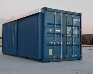 Storage-Sliding-Door 20ft x 8ft One-Trip High Cube Container (9′ 6″ high) Storage Sliding Door