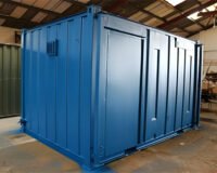 Toilet-Blue2 13ft x 9ft Site Office With Toilet Blue
