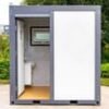 Premium Portable Toilet & Shower Unit — All-in-One, Steel Frame, Rainmaker Shower (New)