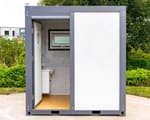 Premium Portable Toilet & Shower Unit — All-in-One, Steel Frame, Rainmaker Shower (New)