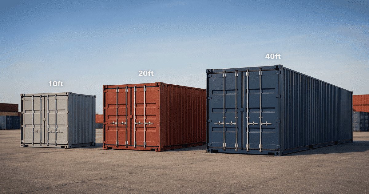 shipping container sizes — JK Shipping LLC Cherokee Alabama